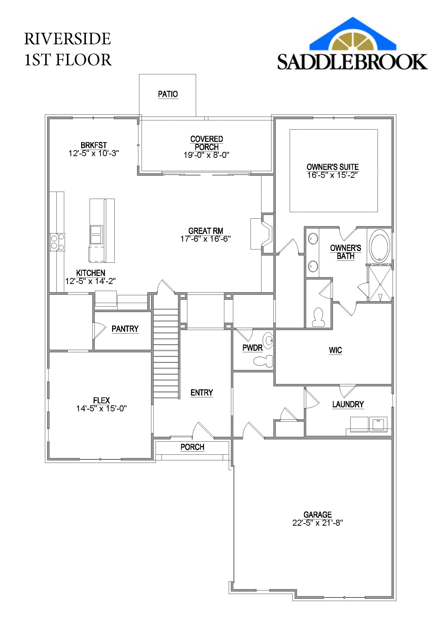 Riverside- 2d Floor Plan 1