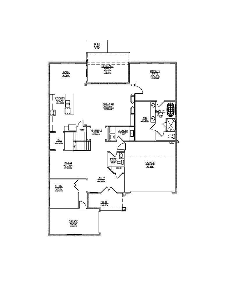 Lot 131 – 1343 Wagon Hitch- 2d Floor Plan 1